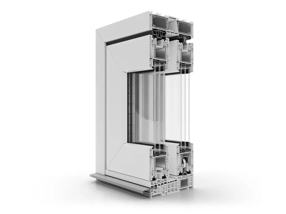 Querschnitt des Hebe-Schiebe-Profils EvolutionDrive 82.